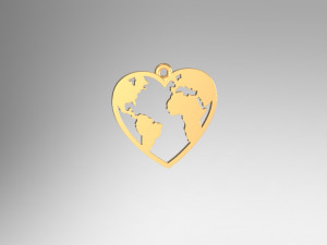 pendant continent Modelo 3D