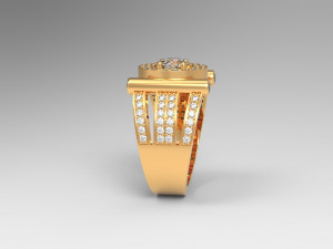 ring with stones 3D Model
