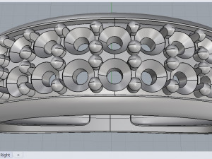 ring with stones settings Modelo 3D
