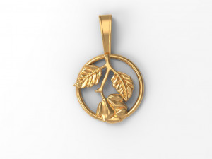 pendant rose 3D Model