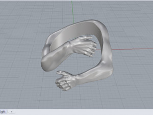 hands ring Model 3D
