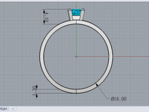 solitaire ring 3D Модель