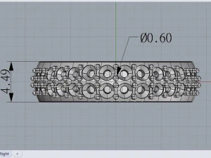 set of 4 rings 3D Model
