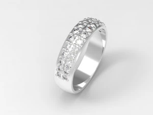 set of 4 rings 3D Model