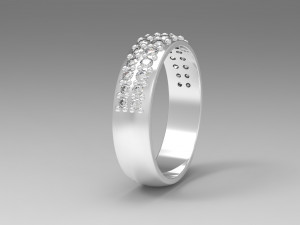 set of 4 rings 3D 模型