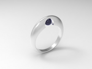 ring with pearl 3D Model