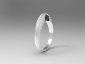 ring with pearl 3D Model