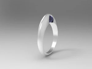 ring with pearl 3D Model