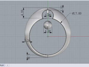 ring with pearl 3D Model