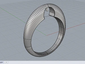 ring with pearl 3D Model
