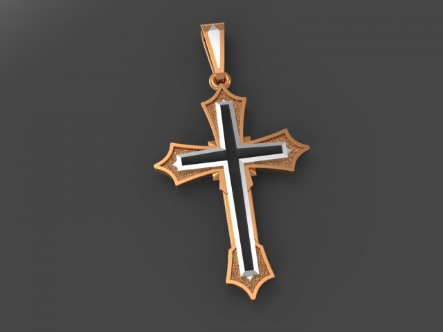 hollow cross 3D Модель .c4d .max .obj .3ds .fbx .stl .blend 