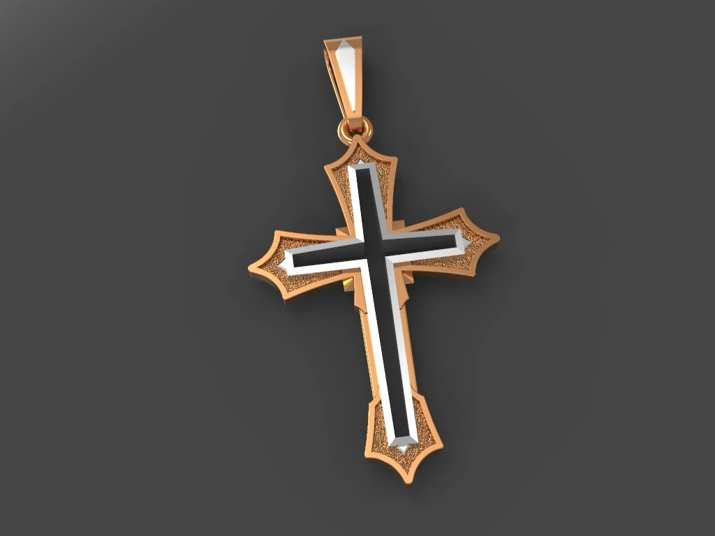 hollow cross 3D Model .c4d .max .obj .3ds .fbx .stl .blend 