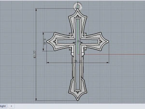 hollow cross 3D Model