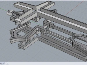 hollow cross 3D Model