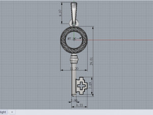 pendant key 3D Model