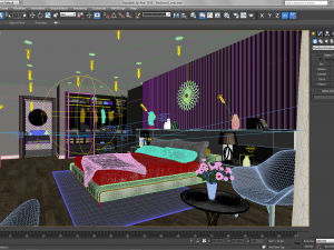 apartment bedroom modern 3D Модель