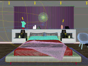 apartment bedroom modern 3D Модель