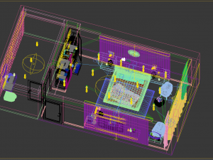 apartment bedroom modern 3D Модель