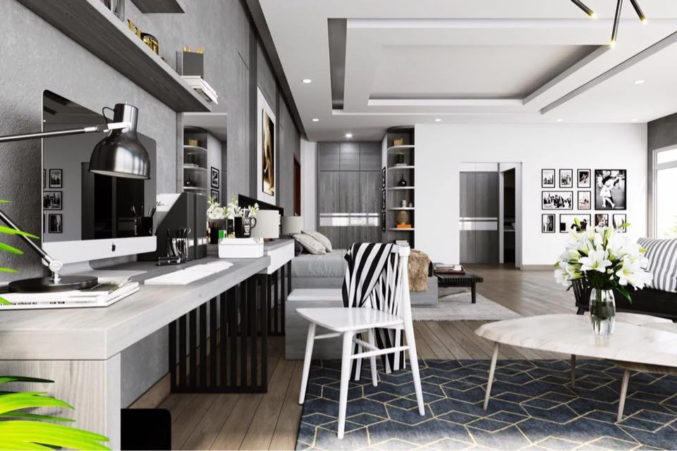 현대 침실 3D 모델 .c4d .max .obj .3ds .fbx .stl .blend 