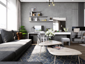 modern bedroom Modelo 3D