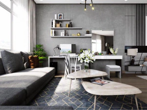 현대 침실 3D 모델