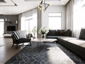 modern bedroom Modelo 3D