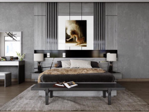 modern bedroom Modelo 3D