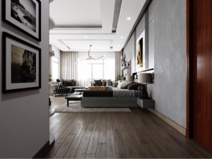 modern bedroom Modelo 3D