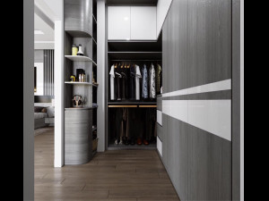 modern bedroom Modelo 3D