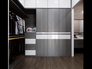 modern bedroom Modelo 3D