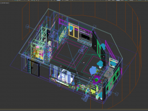modern bedroom Modelo 3D