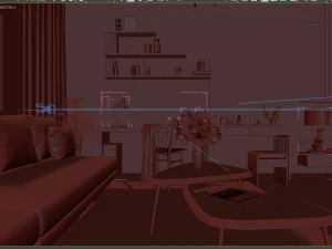 현대 침실 3D 모델