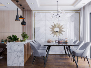 apartment livingroom modern 3D Model
