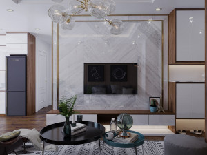 apartment livingroom modern 3D Model