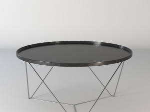 modern metal table 3D 模型