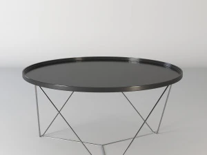 moderner Metalltisch 3D Modell