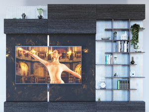 tv-wall Modelo 3D
