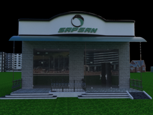 3d project of a small shop 3D मॉडल