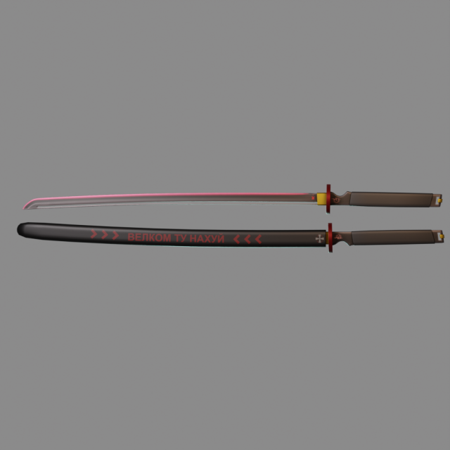 katana Modello 3D .c4d .max .obj .3ds .fbx .stl .blend 