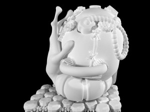 stattuet skull 3D 프린트 모델