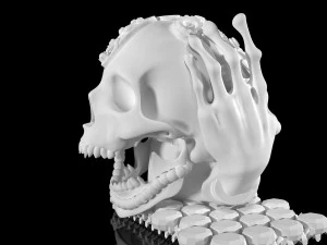 stattuet skull 3D Print Model
