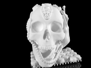 stattuet skull 3D 프린트 모델