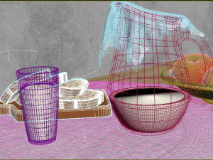 स्थिर वस्तु चित्रण 3D मॉडल