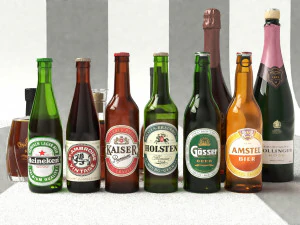 beer and alkogol 3D Model