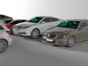 3d collection of 10 hd cars Modèle 3D