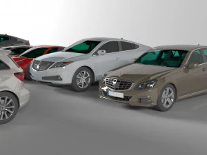 3d collection of 10 hd cars 3D Model