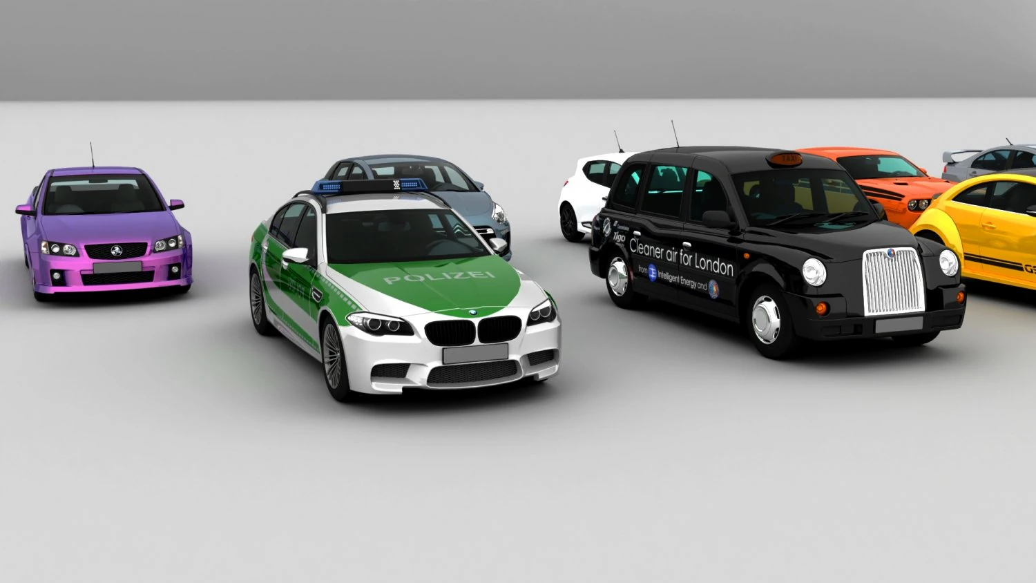 3d collection of 10 hd cars 3D Model .c4d .max .obj .3ds .fbx .stl .blend