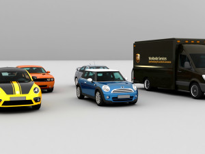 3d collection of 10 hd cars Modelo 3D
