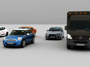 3d collection of 10 hd cars Modelo 3D