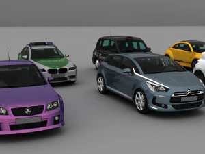 3d collection of 10 hd cars 3D Model